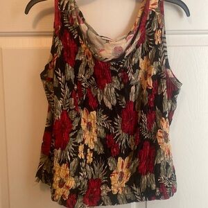Erika size XLarge sleeveless Flowery Women’s Top